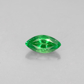 0.30 ct Green Tsavorite Garnet Gemstone, Tsavorite Garnet Gem in Marquise Facet Shape for Sale.