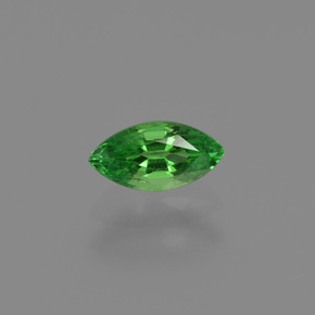 0.35 ct Green Tsavorite Garnet Gemstone, Tsavorite Garnet Gem in Marquise Facet Shape for Sale.