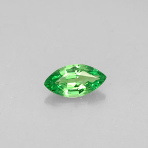 0.30 ct Green Tsavorite Garnet Gemstone, Tsavorite Garnet Gem in Marquise Facet Shape for Sale.