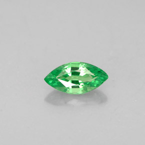 0.31 ct Green Tsavorite Garnet Gemstone, Tsavorite Garnet Gem in Marquise Facet Shape for Sale.
