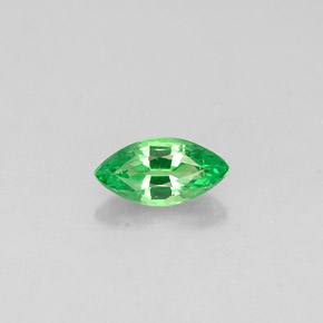0.24 ct Green Tsavorite Garnet Gemstone, Tsavorite Garnet Gem in Marquise Facet Shape for Sale.