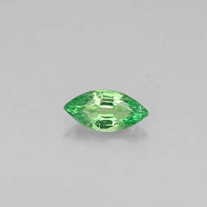 0.25 ct Green Tsavorite Garnet Gemstone, Tsavorite Garnet Gem in Marquise Facet Shape for Sale.