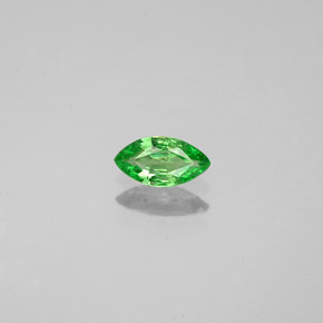 0.25 ct Green Tsavorite Garnet Gemstone, Tsavorite Garnet Gem in Marquise Facet Shape for Sale.