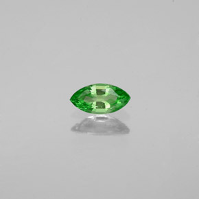 0.25 ct Green Tsavorite Garnet Gemstone, Tsavorite Garnet Gem in Marquise Facet Shape for Sale.
