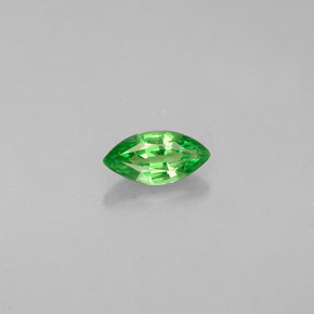 0.28 ct Green Tsavorite Garnet Gemstone, Tsavorite Garnet Gem in Marquise Facet Shape for Sale.