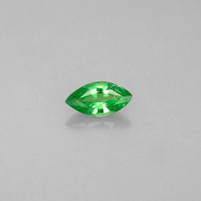 0.25 ct Green Tsavorite Garnet Gemstone, Tsavorite Garnet Gem in Marquise Facet Shape for Sale.
