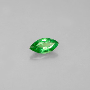 0.25 ct Green Tsavorite Garnet Stone, Natural Tsavorite Garnet in Marquise Facet Shape for Sale