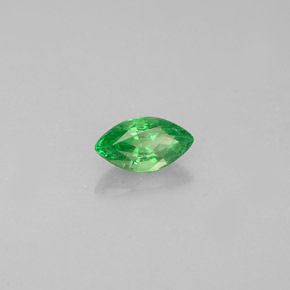 0.35 ct Green Tsavorite Garnet Stone, Natural Tsavorite Garnet in Marquise Facet Shape for Sale