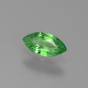 0.30 ct Green Tsavorite Garnet Stone, Natural Tsavorite Garnet in Marquise Facet Shape for Sale