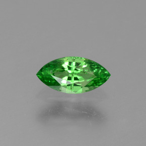 0.26 ct Green Tsavorite Garnet Gemstone, Tsavorite Garnet Gem in Marquise Facet Shape for Sale.
