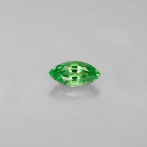 0.33 ct Green Tsavorite Garnet Gemstone, Tsavorite Garnet Gem in Marquise Facet Shape for Sale.