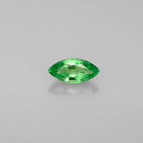 0.30 ct Green Tsavorite Garnet Gemstone, Tsavorite Garnet Gem in Marquise Facet Shape for Sale.