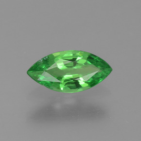 0.37 ct Green Tsavorite Garnet Stone, Natural Tsavorite Garnet in Marquise Facet Shape for Sale