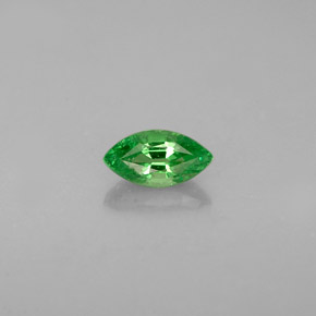 0.34 ct Green Tsavorite Garnet Gemstone, Tsavorite Garnet Gem in Marquise Facet Shape for Sale.