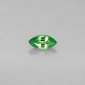 0.28 ct Green Tsavorite Garnet Gemstone, Tsavorite Garnet Gem in Marquise Facet Shape for Sale.