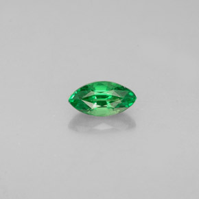 0.36 ct Green Tsavorite Garnet Gemstone, Tsavorite Garnet Gem in Marquise Facet Shape for Sale.