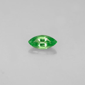 0.26 ct Green Tsavorite Garnet Gemstone, Tsavorite Garnet Gem in Marquise Facet Shape for Sale.