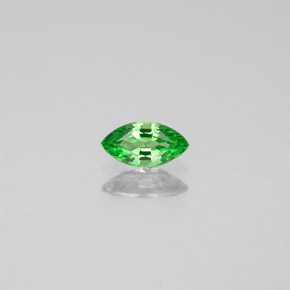 0.28 ct Green Tsavorite Garnet Gemstone, Tsavorite Garnet Gem in Marquise Facet Shape for Sale.