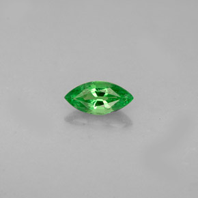 0.29 ct Green Tsavorite Garnet Gemstone, Tsavorite Garnet Gem in Marquise Facet Shape for Sale.