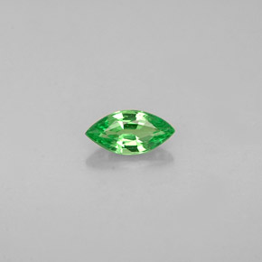 0.26 ct Green Tsavorite Garnet Gemstone, Tsavorite Garnet Gem in Marquise Facet Shape for Sale.