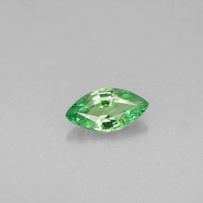 0.28 ct Green Tsavorite Garnet Gemstone, Tsavorite Garnet Gem in Marquise Facet Shape for Sale.