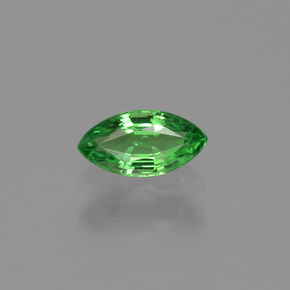 0.37 ct Green Tsavorite Garnet Gemstone, Tsavorite Garnet Gem in Marquise Facet Shape for Sale.
