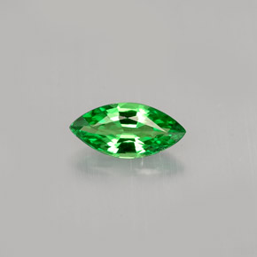0.58 ct Green Tsavorite Garnet Gemstone, Tsavorite Garnet Gem in Marquise Facet Shape for Sale.