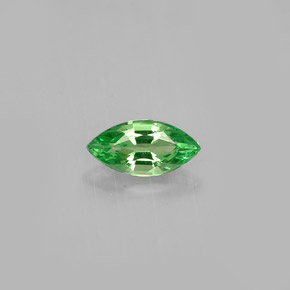 0.39 ct Green Tsavorite Garnet Gemstone, Tsavorite Garnet Gem in Marquise Facet Shape for Sale.