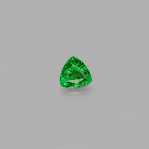 0.30 ct Green Tsavorite Garnet Gemstone, Tsavorite Garnet Gem in Trillion Facet Shape for Sale.