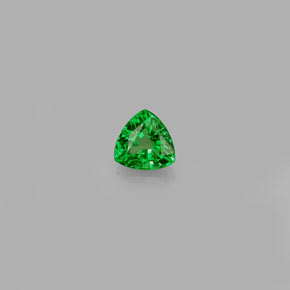 0.30 ct Green Tsavorite Garnet Stone, Natural Tsavorite Garnet in Trillion Facet Shape for Sale
