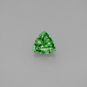 0.47 ct Green Tsavorite Garnet Gemstone, Tsavorite Garnet Gem in Trillion Facet Shape for Sale.
