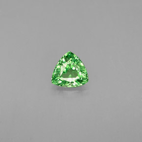 0.34 ct Green Tsavorite Garnet Gemstone, Tsavorite Garnet Gem in Trillion Facet Shape for Sale.