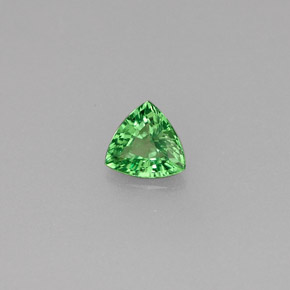 0.22 ct Green Tsavorite Garnet Stone, Natural Tsavorite Garnet in Trillion Facet Shape for Sale