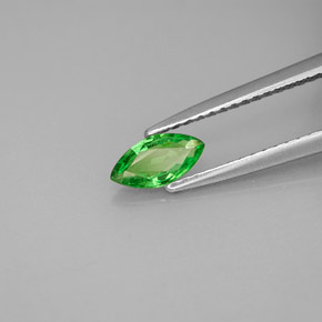 0.42 ct Green Tsavorite Garnet Stone, Natural Tsavorite Garnet in Marquise Facet Shape for Sale