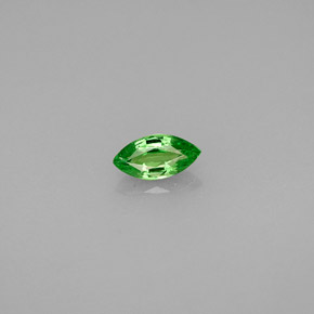 0.30 ct Green Tsavorite Garnet Gemstone, Tsavorite Garnet Gem in Marquise Facet Shape for Sale.