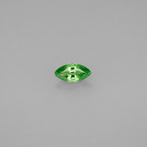 0.25 ct Green Tsavorite Garnet Gemstone, Tsavorite Garnet Gem in Marquise Facet Shape for Sale.