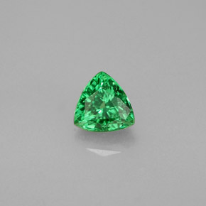 0.37 ct Green Tsavorite Garnet Stone, Natural Tsavorite Garnet in Trillion Facet Shape for Sale