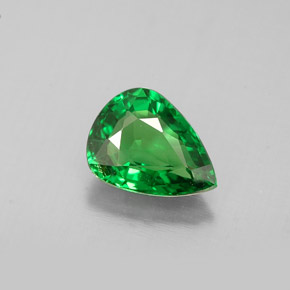 1.05 ct Green Tsavorite Garnet Gemstone, Tsavorite Garnet Gem in Pear Facet Shape for Sale.