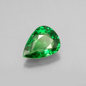1.05 ct Green Tsavorite Garnet Stone, Natural Tsavorite Garnet in Pear Facet Shape for Sale