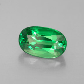 1.49 ct Green Tsavorite Garnet Stone, Natural Tsavorite Garnet in Oval Facet Shape for Sale
