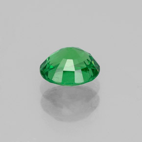 Tsavorite Garnet Gemstone in 6.4 x 5.6 mm Size for Sale, Tsavorite Garnet Stone in Chrome Green Color
