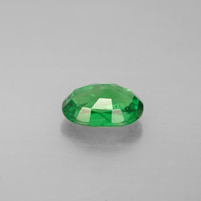 Tsavorite Garnet Gemstone in 7.8 x 5.5 mm Size for Sale, Tsavorite Garnet Stone in Chrome Green Color