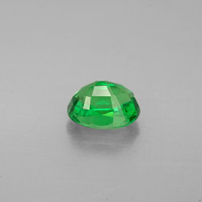 Tsavorite Garnet Gemstone in 6.8 x 5.4 mm Size for Sale, Tsavorite Garnet Stone in Chrome Green Color
