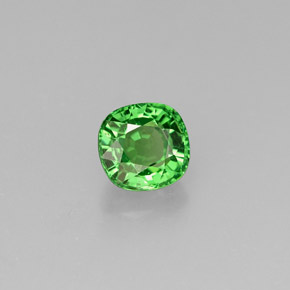 0.76 ct Green Tsavorite Garnet Stone, Natural Tsavorite Garnet in Cushion-Cut Shape for Sale