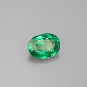 1.37 ct Green Tsavorite Garnet Stone, Natural Tsavorite Garnet in Oval Facet Shape for Sale