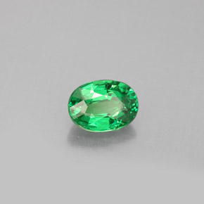 1.14 ct Green Tsavorite Garnet Stone, Natural Tsavorite Garnet in Oval Facet Shape for Sale