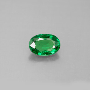 1.17 ct Green Tsavorite Garnet Gemstone, Tsavorite Garnet Gem in Oval Facet Shape for Sale.