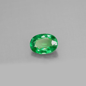 1.14 ct Green Tsavorite Garnet Stone, Natural Tsavorite Garnet in Oval Facet Shape for Sale