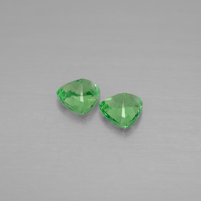 Tsavorite Garnet Gemstone in 4.2 x 4.1 mm Size for Sale, Tsavorite Garnet Stone in Vivid Green Color
