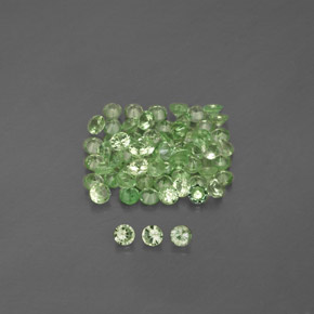 1.07 ct Green Tsavorite Garnet Gemstone, Tsavorite Garnet Gem in Round Facet Shape for Sale.